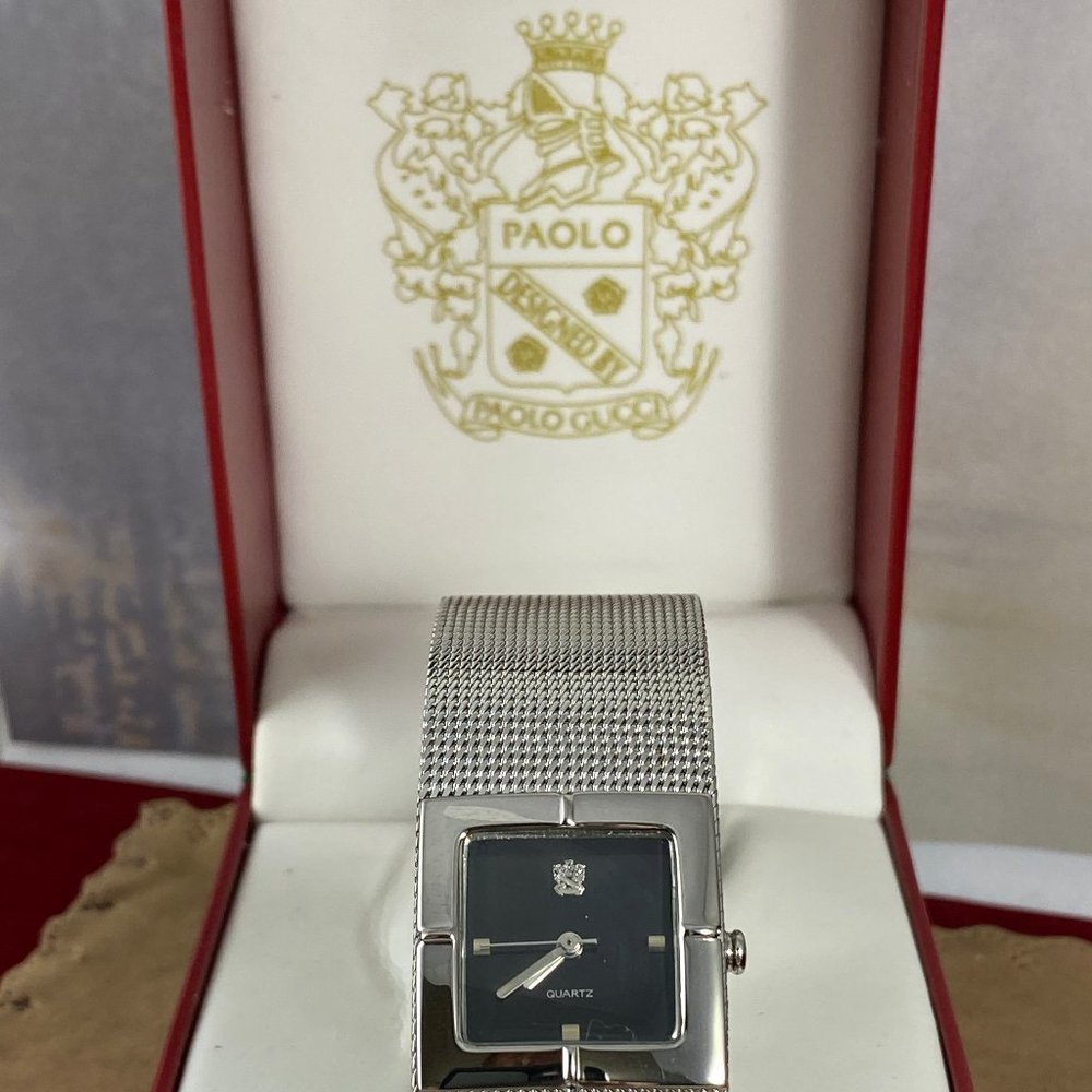 Vintage Ladies Stainless Steel Paolo Gucci Watch